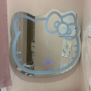 Hello Kitty Shaped Mirror with LED Lights